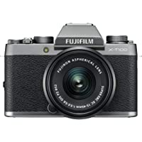 Fujifilm X-T100 - Cámara digital- objetivo XC15-45 mm- 24-2 megapíxeles- Plata